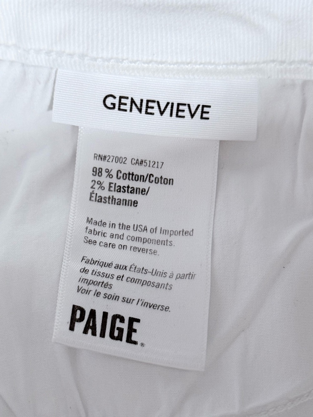 PAIGE‎ White Genevieve High Rise Flare Jeans Size 30/32 Boho Chic Denim - Picture 8 of 11